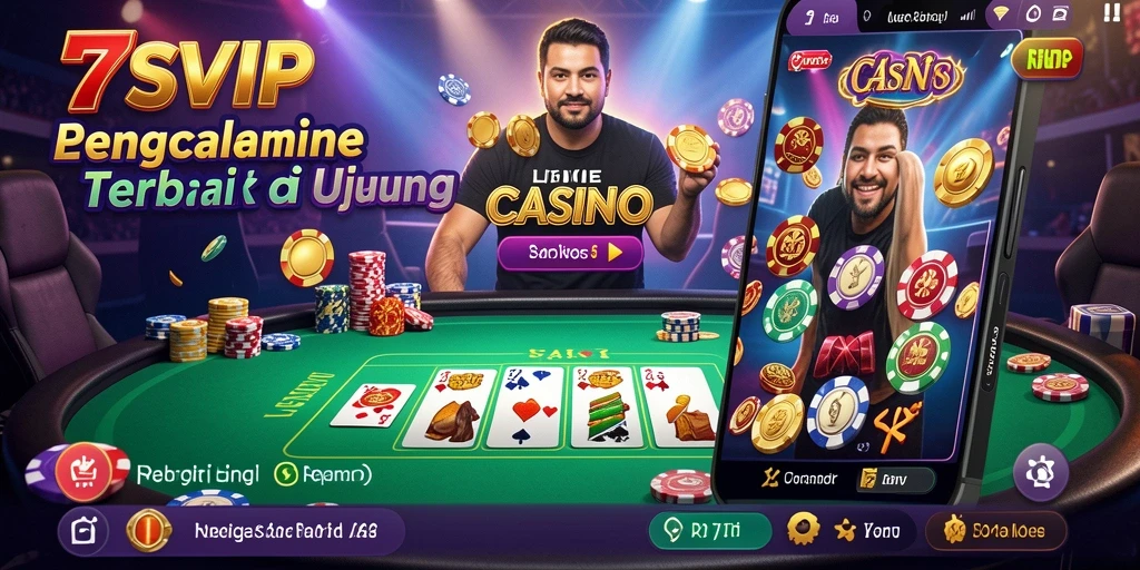 Tampilan gameplay mendebarkan dari 7SVIP dalam Live Casino.