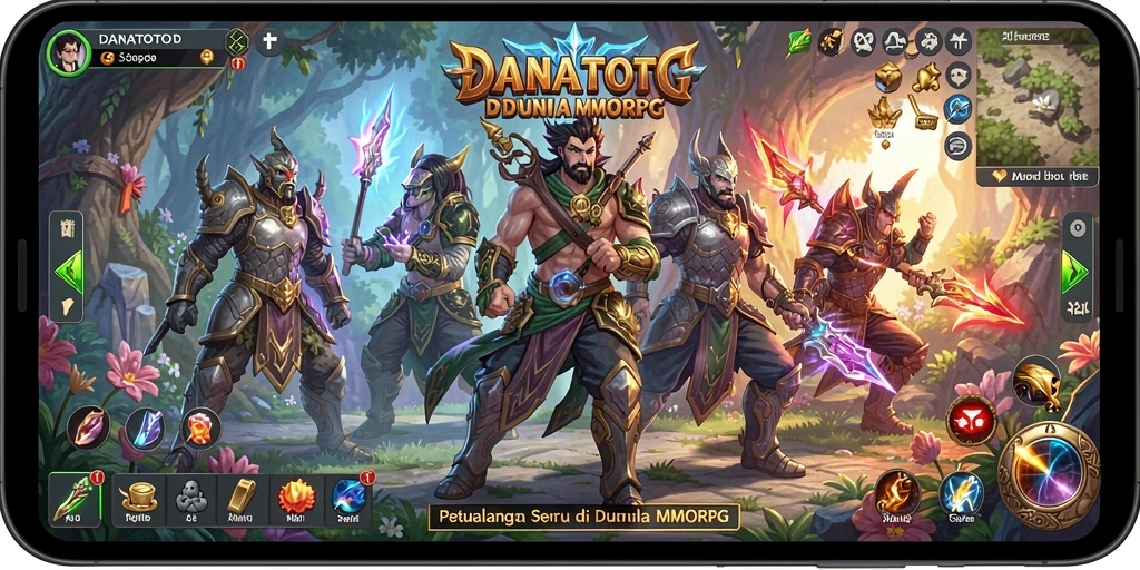 Tampilan gameplay <strong>DANATOTO</strong> yang memukau dan penuh aksi.