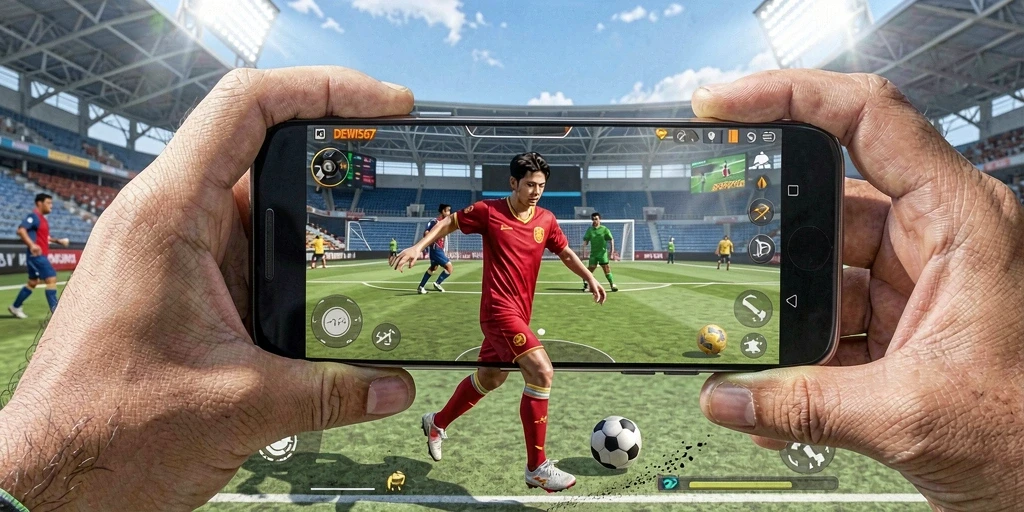 Tampilan gameplay menarik dalam DEWI567 yang menampilkan olahraga kompetitif.