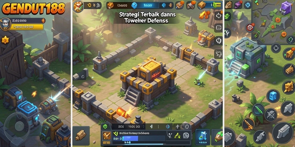 Screenshot GENDUT188 menampilkan aksi seru dalam gameplay Tower Defense.