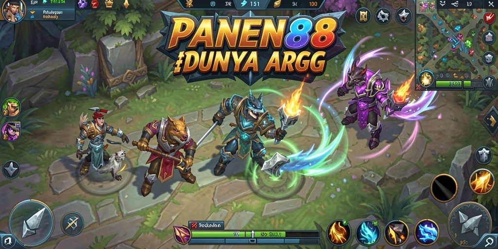 Screenshot menunjukkan aksi seru dalam pertarungan ARPG.