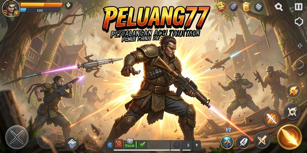 Tampilan gameplay seru PELUANG77 yang penuh aksi.