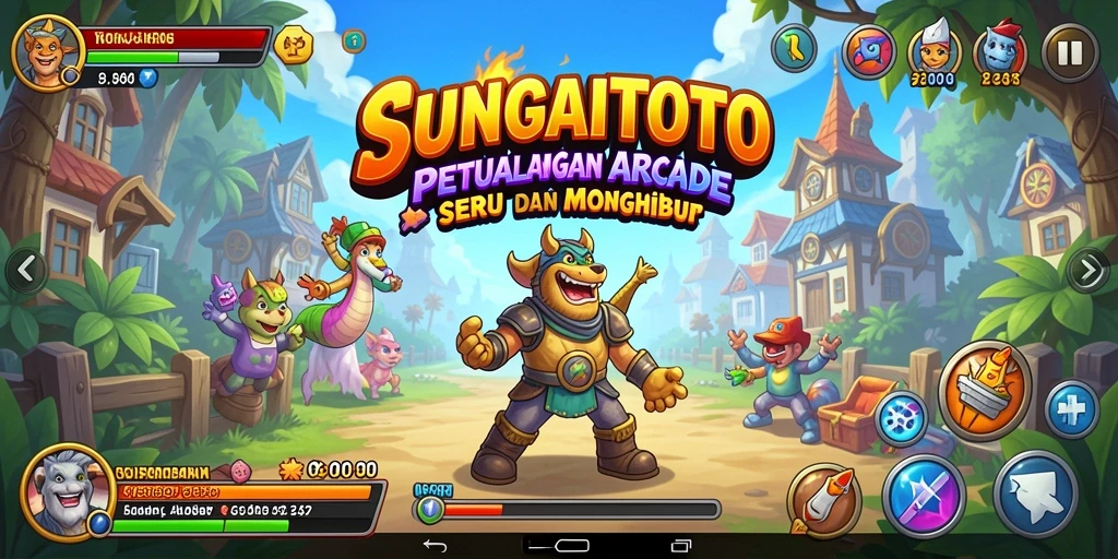 Screenshot SUNGAITOTO menampilkan aksi seru dalam game Arcade.